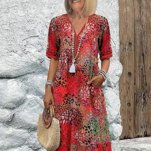 Skye - Sommerkleid mit V-Ausschnitt